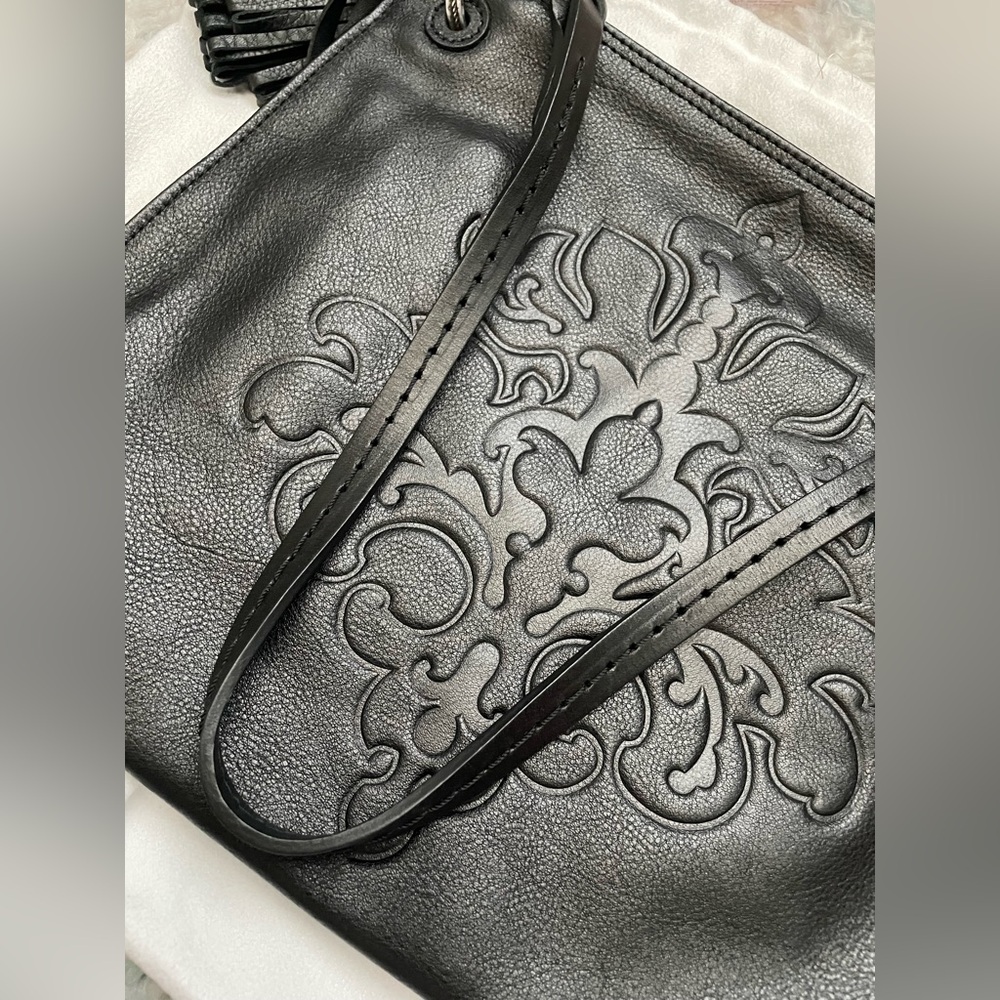 ✨Julie✨Brighton Black Embossed Women's Bag✨With Dust Bag - Picture 6 of 9